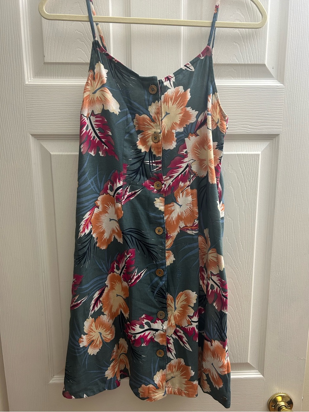 Floral Button Front Sundress